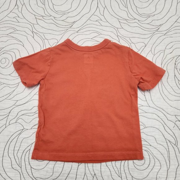 [12-18M] Orange Zoo Animals Short Sleeve Tee - Picture 2 of 7
